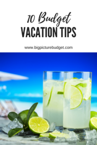 Want to achieve your big picture budget goals, but also still be able to take vacation? Here are ten budget vacation tips to save money while on vacation.