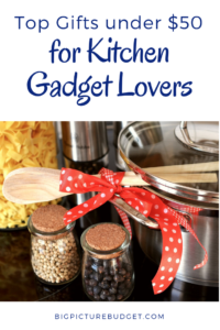 Top Christmas gifts for kitchen gadget lovers all under $25. #giftguide #Christmasgifts #bigpicturebudget